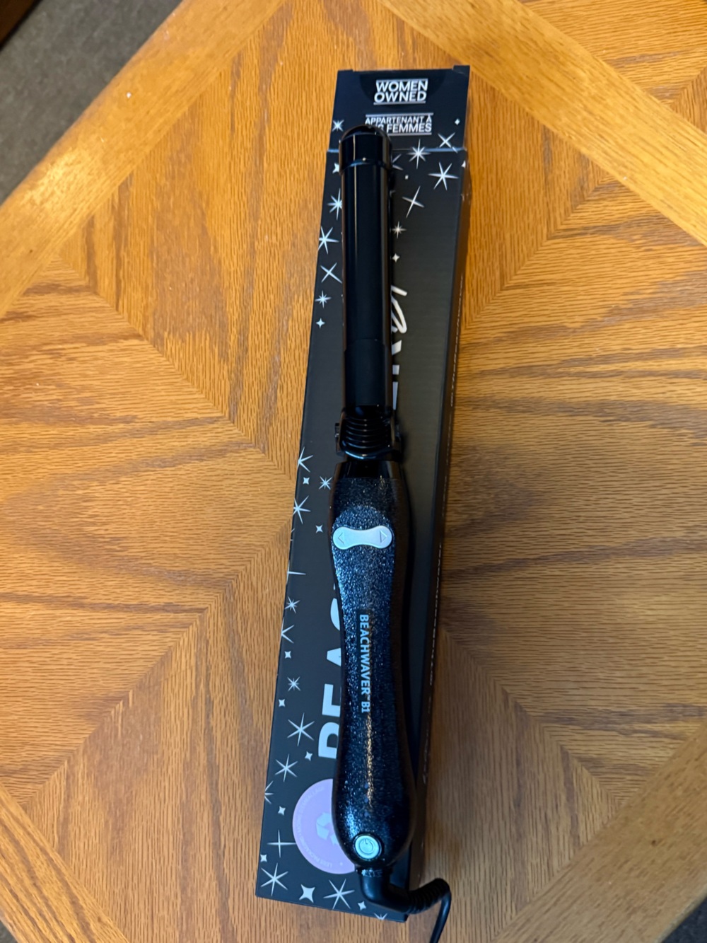 BEACHWAVER Black Curling Wand - Sparkle Black Wave Styler